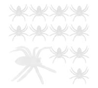 ROMISBABA 12 Pezzi Ragni Finti Luminosi al Buio Decorazioni Halloween Realistiche in Plastica 6X55 CM per Interni ed Esterni Miniature per Feste e Scenografie Spaventose