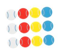 ROMISBABA 12 Pezzi Smorzatori Tennis in Silicone Morbido per Ammortizzazione Vibrazioni Racchetta Accessori Controllo Urti per Protezione Corde Racchette da Tennis per Allenamento e Torneo