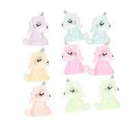 ROMISBABA 12 pezzi Unicorno Incandescente da Appendere Decorazione Car Dashboard e Casa Figurine Notturne Adorabili e Colorate per Magici