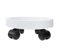 ROMISBABA 1pezzi Vassoio Sottovaso Tondo Rinforzato in Resina per Fioriere e Piante d Interno Ed Esterno Accessorio Casa per Raccolta Acqua e Terra Contro Macchie Øcm Design Griglia Random