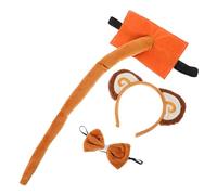 ROMISBABA 1set Costume Scimmietta Per Orecchie e Cravattino Accessori Cosplay Per e Halloween Adorabili Decorazioni Per Festive
