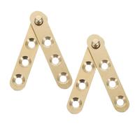 ROMISBABA 2 Paia Cerniere Nascoste a 360° in Rame per Porte e Mobili Cucina, Cerniera Silenziosa Perno Girevole, Accessorio per Sostituzione Ante Libreria e Armadi