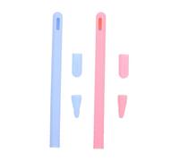 ROMISBABA 2 pezzi Copri Punta in Silicone per Pencil ª Generazione Custodia Protettiva per Stylus Screen Proteggi Punta e Dita Resistente e Facile da Installare Colori Rosa e Azzurro