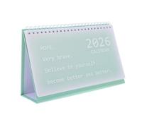 ROMISBABA 2 Pezzi Desk Calendar Freestanding With Sturdy Coil Binding Small Tabletop Monthly Planner For Home Office School Use