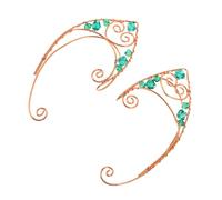 ROMISBABA 2 Pezzi Ear Bone Clip Retro Earrings Non-piercing Elf Ear Lightweight Stainless Steel Wrap Jewelry For Cosplay Parties And Bridal Events