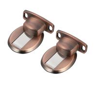 ROMISBABA 2 Pezzi Fermaporta Magnetico Invisibile in Zinco Fermaporta da Pavimento per Porte Resistenti con Calamita Extra Forte Blocca Porte Silenzioso per Casa Ufficio Bagno e Cucina