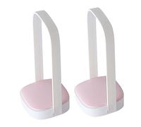 ROMISBABA 2 pezzi Ganci da Parete per Appendiabiti Regolabile Supporto Porta Grucce Multiuso Senza Foratura Robusto e Compatto per Bagno Balcone e Armadio