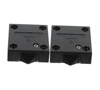 ROMISBABA 2 pezzi Interruttore Automatico Luce Armadio per Porte e Controllo Rilevatore per Armadi e Mobili Abs e Rame Nero Compatibile con Luci LED e Armadi Scorrevoli