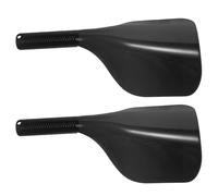 ROMISBABA 2 Pezzi Maschera per Chioma Professionale in Plastica Nera Protezione Spray Viso e Occhi, Design Confortevole per Salone e Cura Chioma a Casa