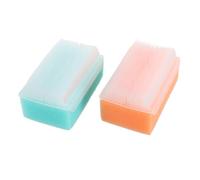 ROMISBABA 2 pezzi Pennello Bagnetto Ragazzo Ragazza Spugna Morbida e Pennello Shampoo Delicato per Massaggio Sensoriale Capelli Sicuro e Portatile per Uso Domestico e Viaggi