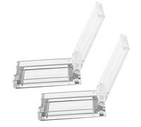 ROMISBABA 2 Pezzi Protezione Pulsante Push Tondo Trasparente con Adesivo per Arresto Copertura Tocchi Accidentali e Lavastoviglie Resistente e Facile da Installare