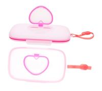 ROMISBABA 2 pezzi Scatola Salviette Umide per Portatile in Facile da Aprire con Pulsante per Passeggini e Viaggi Contenitore Riutilizzabile per Fasciatoio e Borsa Pannolini