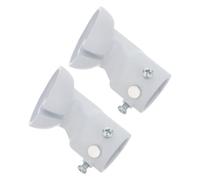 ROMISBABA 2 Pezzi Supporto per Ventilatore a Soffitto in Acciaio Bianco, Installazione Facile per Soffitti Inclinati e Voltati Fino a 45°, Adatto a Ville Soffitti Inclinati Stili multipli
