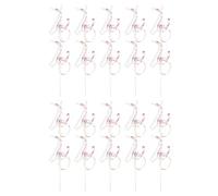 ROMISBABA 20 Bacchette Magiche a Forma di Stella con Nastro di Pizzo e Campanellini Decorazioni per Matrimoni e Feste All’Aperto Bastoncini per Bomboniere e Cerimonie con Effetto