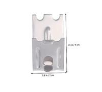 ROMISBABA 20 Pezzi Ganci in Inox per Supporto Ripiano Congelatore Clip Resistenti e Compatte per Sostituzione Scaffali Frigorifero Facili da Installare e Durevoli