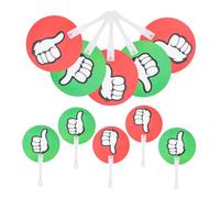 ROMISBABA 20 pezzi Palette Votazione Multifunzionale per Insegnanti Paddles Riutilizzabili per Attività Classe per Votazioni Quiz e Discussioni Materiale Resistente