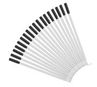 ROMISBABA 200 Pezzi Ricariche per Penne a Sfera Nere 200 Pezzi con Nucleo in Metallo 1,0 Mm Punta Media, Cartucce D'inchiostro Sostituibili per Uso Ufficio e Scuola, Compatibili con Penne