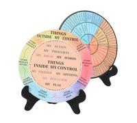 ROMISBABA 2pezzi Ruota Delle Con Supporto Per Decorazione Ufficio e Casa Arredamento Psicologico Per Scrivania Creativo Per Amici e Famiglia