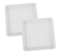 ROMISBABA 2pezzi Vassoio Quadrato per Fioriere in Plastica Resistente Ai Raggi UV Vassoio da Giardino per Raccolta Acqua Quadrato per Vasi da Fiori Interno Ed Esterno