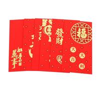 ROMISBABA 30 Pezzi Buste Rosse Cinesi per Regali Capodanno in Carta Leggera e Decorativa Pacchetti Regalo Festivi con Simboli e per Celebrazioni Familiari e Festività