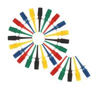 ROMISBABA 30 pezzi Clip Gancio Mini Test Probes Colorate con Punta Rotonda per Test Elettronici Sicuri e Accesso Facile Componenti