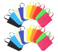 ROMISBABA 30 pezzi Riutilizzabili in Non Sacchetti Shopping Pieghevoli con Manico Buste Regalo per Spesa e Feste Resistente e Pratico per Uso Quotidiano