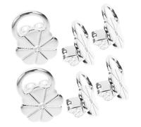 ROMISBABA 3paia Sollevatore Per Orecchini Pesanti in Rame Chiusura Sicura Forma Di Fiore Supporto Per Orecchie Cadenti Fermagli Per Orecchini Di Ricambio Design Intuitivo Per Comfort