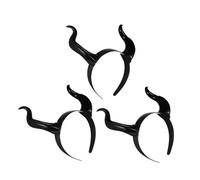 ROMISBABA 3pezzi Cerchietto Corna Ricurve Di Demone Fascia Per Diavolo Copricapo Di Carnevale Accessorio Per Costume Diavolo Di Halloween Cerchietto Corna Per Cosplay e Festival