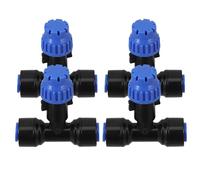 ROMISBABA 4 Pezzi Kit Connettori per Irrigazione Attacco Rapido per Verande e Facile Installazione e Durabilità per Sistemi Irrigazione Automatizzati