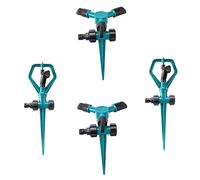 ROMISBABA 4 pezzi Kit Irrigatori Automatici Rotanti Antiruggine per Irrigazione Ugelli Regolabili per Idrico