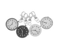 ROMISBABA 4 Pezzi Orologio da Tasca per Infermieri con Portachiavi, Clip | Quadrante Digitale, Lancette Glow, per Turni in Reparto e Area Assistenziale