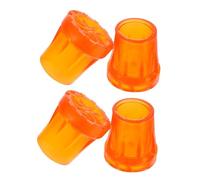 ROMISBABA 4 pezzi Protezioni Antiscivolo per Stampelle in Gomma Resistente Cuscinetti Piedi per Bastoni e Deambulatori Copertura Gamba per Miglior Stabilità su Terreni Duri e Irregolari