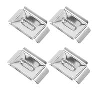 ROMISBABA 4 Pezzi Tissue Embedding Cassette Base Mould in Acciaio Inossidabile, Argento, per Laboratori di Patologia e Esperimenti di Sezionamento, Protezione Campioni, Compatibilità