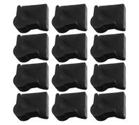 ROMISBABA 40 Pezzi Clip di Fissaggio in Plastica Pp Nero per Scaffali e Armadi senza Chiodi Né Colla Blocco a 4 Direzioni Design Semplice e Pratico