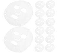ROMISBABA 400 Pezzi Fogli Maschera Viso in Cotone Bianco per Cura Fai-da-te, Assorbimento Massimo Dell'essenza, Sostenibile, Adatti a Forniture per Saloni