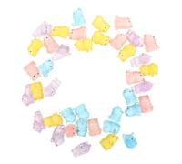 ROMISBABA 40pezzi Mini Orsi in Resina Che Si Illuminano Al Buio Statuette Animali Luminose Per Decorazioni Auto Figure in Miniatura Per Da Te e Giardini Fatati