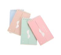 ROMISBABA 4pezzi Quaderni Portatili per Studenti in Carta per Progetti DIY e Creazione di Flashcard, per Scuola e Appunti Pratici Colore Casuale
