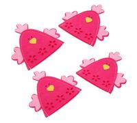 ROMISBABA 4pezzi Sacchetti Decorativi Forma Di Pulcino Per Uova Di Pasqua Coperture Per Uova Per Decorazioni Primaverili e Feste Pasquali