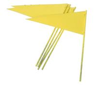 ROMISBABA 5 Bandiere Segnaletiche Triangolari in per Irrigazione Piccole Bandiere Resistenti per Marcatura Irrigatori Segnali Visibili Alta Durata