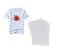 ROMISBABA 5 pezzi Carta Sublimatica Termotrasferibile per Tessuti Chiari e Superfici Rigide Asciugatura Rapida e Alta Resa Colore per Magliette Ceramica Metallo e Plastica