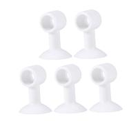 ROMISBABA 5 Pezzi Fermaporte in Silicone Bianco Anticollisione Protezione Muro per Maniglie Porte Ammortizzatori Facili da Installare Senza Adatti Porte in Legno Vetro e Titanio
