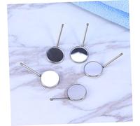 ROMISBABA 5 Pezzi Specchietto Dentista Professionale Specchio Bocca in Inossidabile Resistente ad Alte Temperature per Ispezione Orale e Uso Domestico e