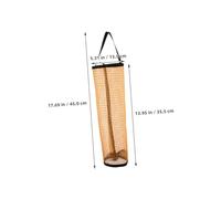 ROMISBABA 5 Sacchetti Rete Nylon Gialli per Palline Tennis Golf Baseball e Pickleball Leggeri con Organizer Appeso Resistente per Sport All e