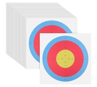 ROMISBABA 50 Pezzi Bersagli di Carta per Tiro con Riutilizzabili per Pratica in Giardino con Segni Precisi per Valutazione Tiro