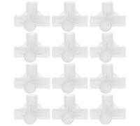 ROMISBABA 50 Pezzi Multi-purpose Closet Rod Tee Connector in Plastica Giunto Quattro Vie per Armadi Scaffali Scarpe e Organizer per Casa Supporto Robusto e Modulare per Stoccaggio