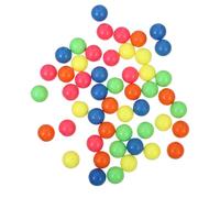 ROMISBABA 50 Pezzi Palline Colorate per Pz in Plastica Solida da Gioco Coordinazione Occhio-Mano Palline di Probabilità Resistenti e Facili da Impugnare per Scuola e Apprendimento