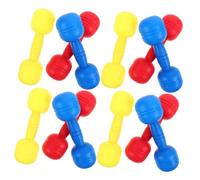 ROMISBABA 6 Paia Manubri per Plastica Colorati Attrezzatura Sicura per Esercizi Ragazzo Impugnatura Ergonomica per Sviluppo Muscolare e Coordinazione Facili per Fitness Infantile