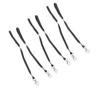 ROMISBABA 6 Pezzi 3 Paia Cinturini Anti-smarrimento per Guanti da Sci, Guinzagli Elastici Regolabili 27 Cm Clip di Sicurezza per attività Sportive Invernali