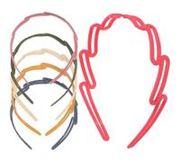 ROMISBABA 6 Pezzi Cerchietto per Chioma Donna in Plastica Sottile, Fascia Antiscivolo Elegante e Pratica per Acconciature Istantanee, per Uso Quotidiano e Banchetti