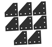 ROMISBABA 8 pezzi Piastre di Collegamento Angolari in Lega di Alluminio Staffe Rigide per Profili Estrusi Resistenti alla Corrosione per Strutture Industriali e Progetti Cnc